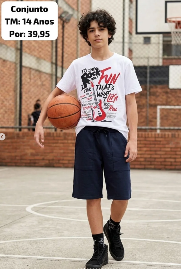 Conjunto esportivo da Exclusiva Kids