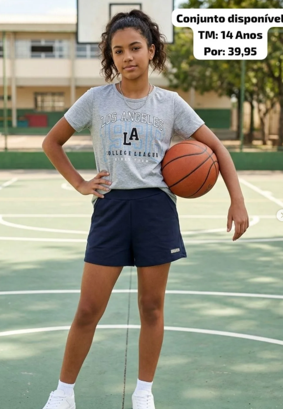 Conjunto feminino da Exclusiva Kids